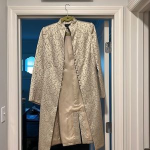 Dressy long coat. Perfect for a bride or other of the bride.